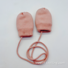 Fine knitted gloves for baby